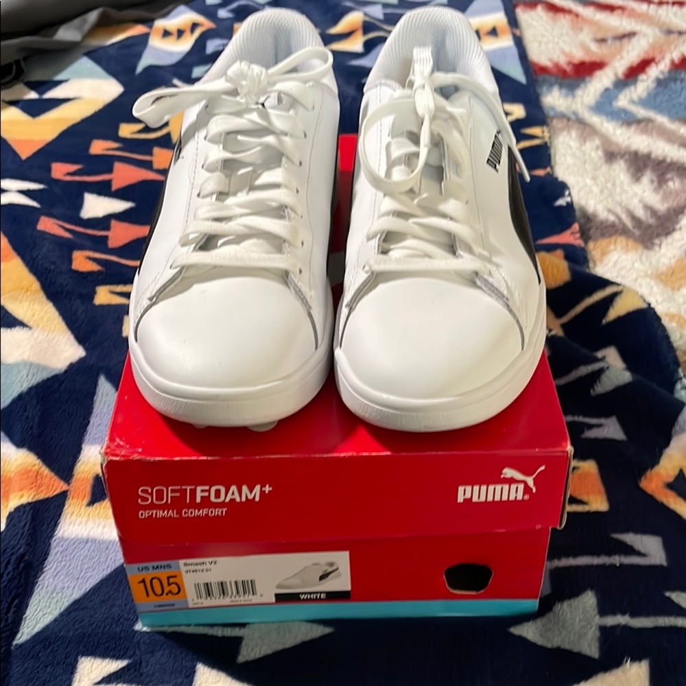 Puma White Sneakers with SoftFoam+
